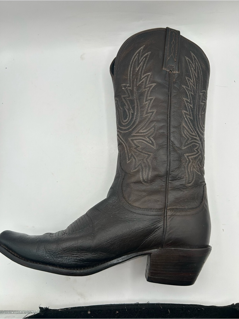 Source Unknown Dark Brown Women's Combat & Moto Cowboy Boot